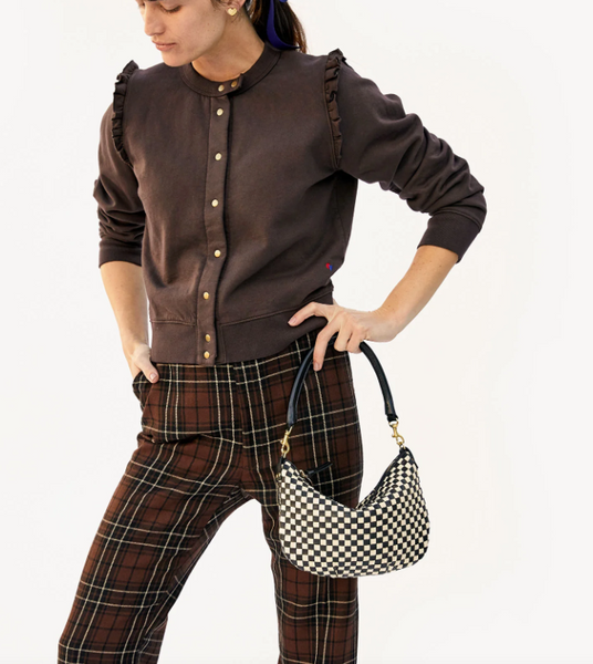 Clare V. Fanny Pack - Cherry Red Chantal/Navy Checkers