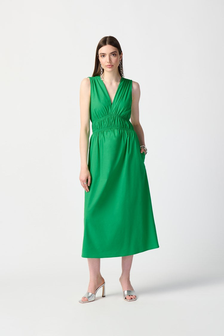 Joseph Ribkoff Stretch Poplin Dress Green or Navy