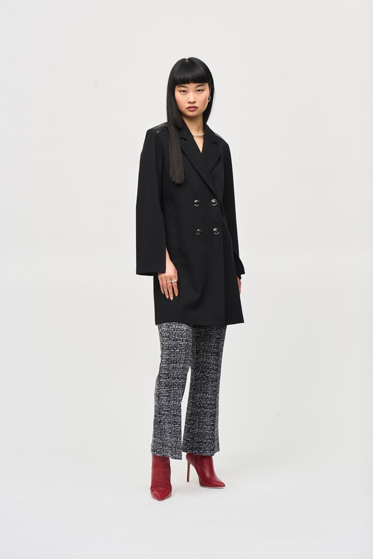 Joseph Ribkoff Heavy Knit A-Line Coat