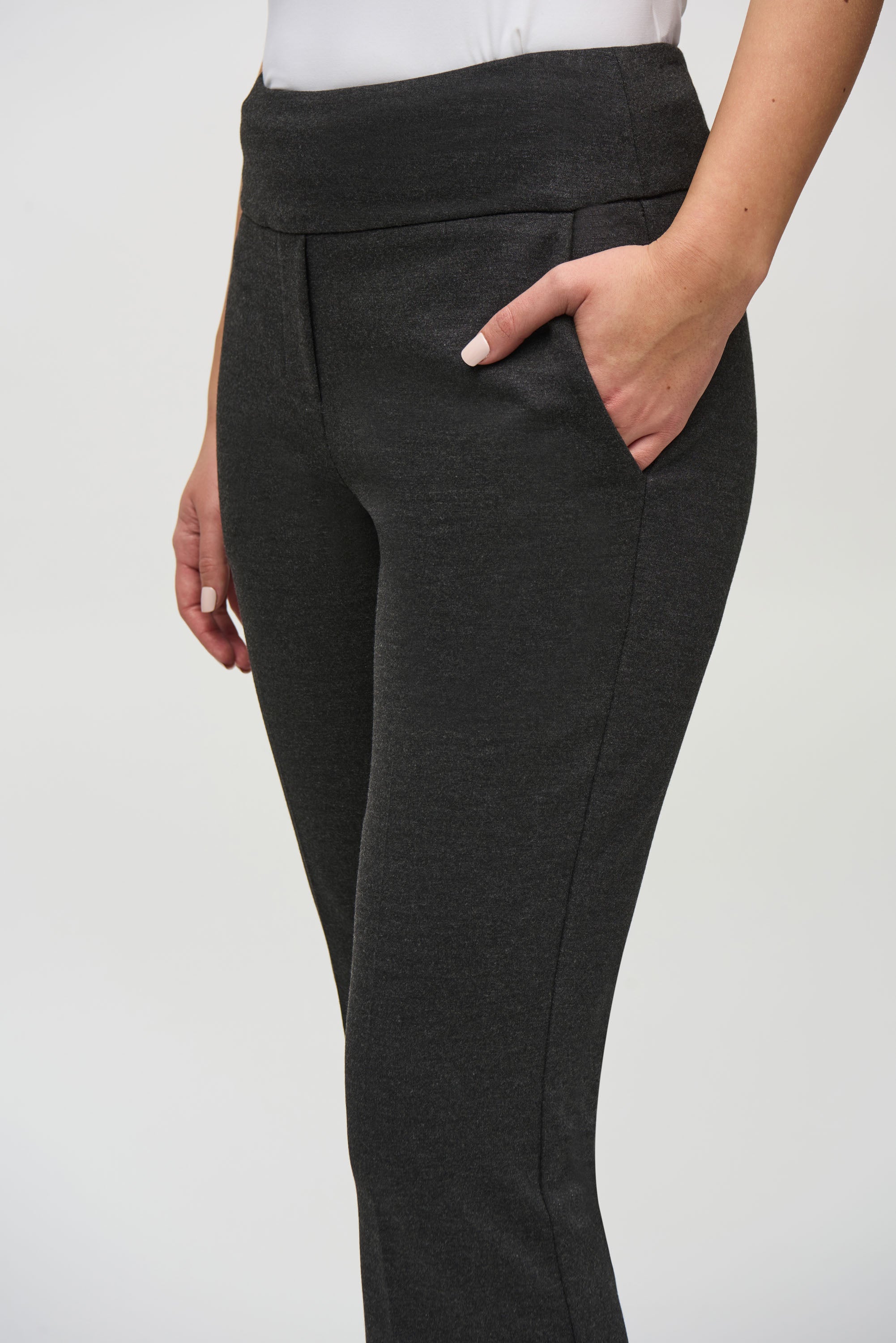 Joseph Ribkoff Heavy Knit Flared Pull-On Pants