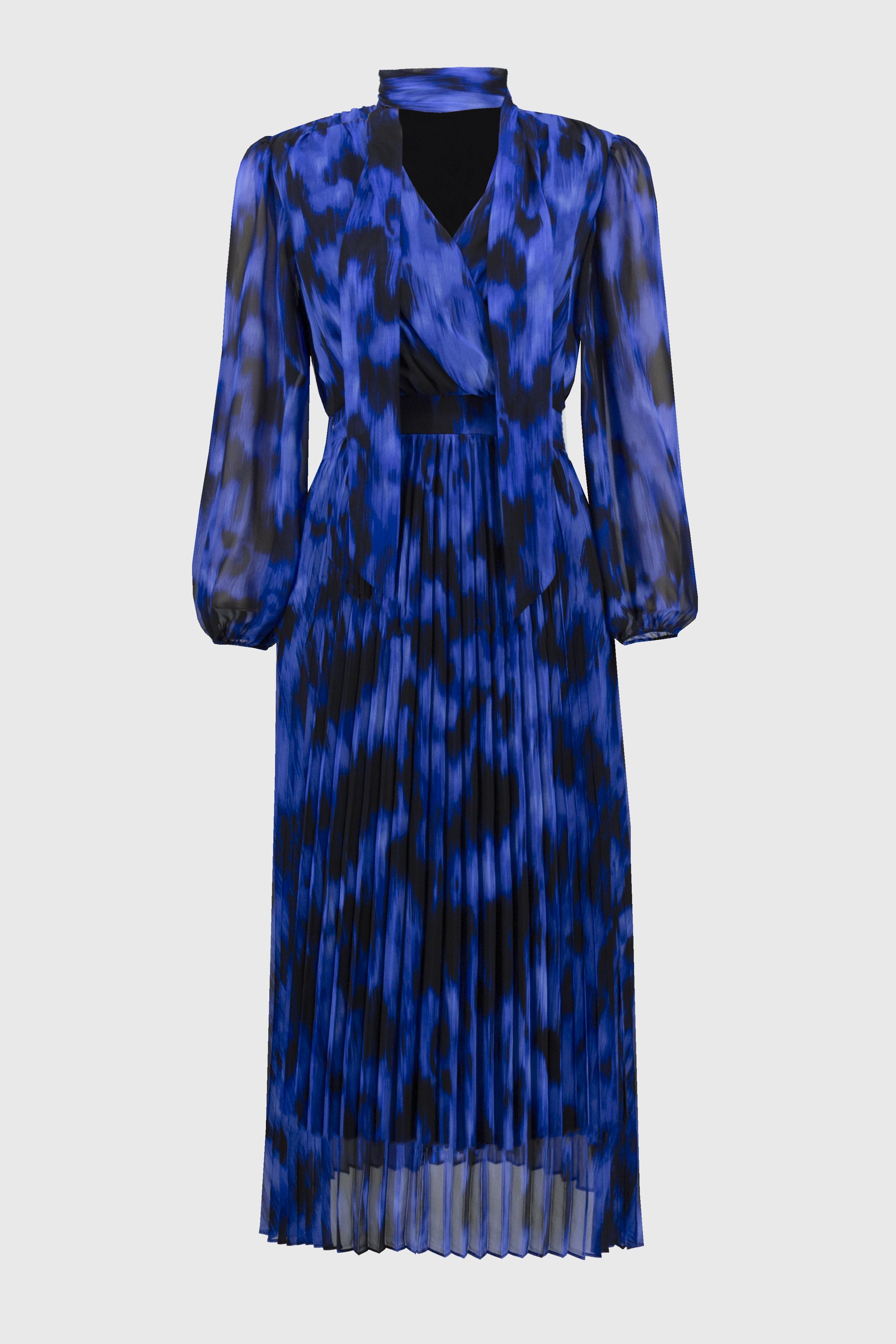 Joseph Ribkoff Chiffon Abstract Print Midi Dress