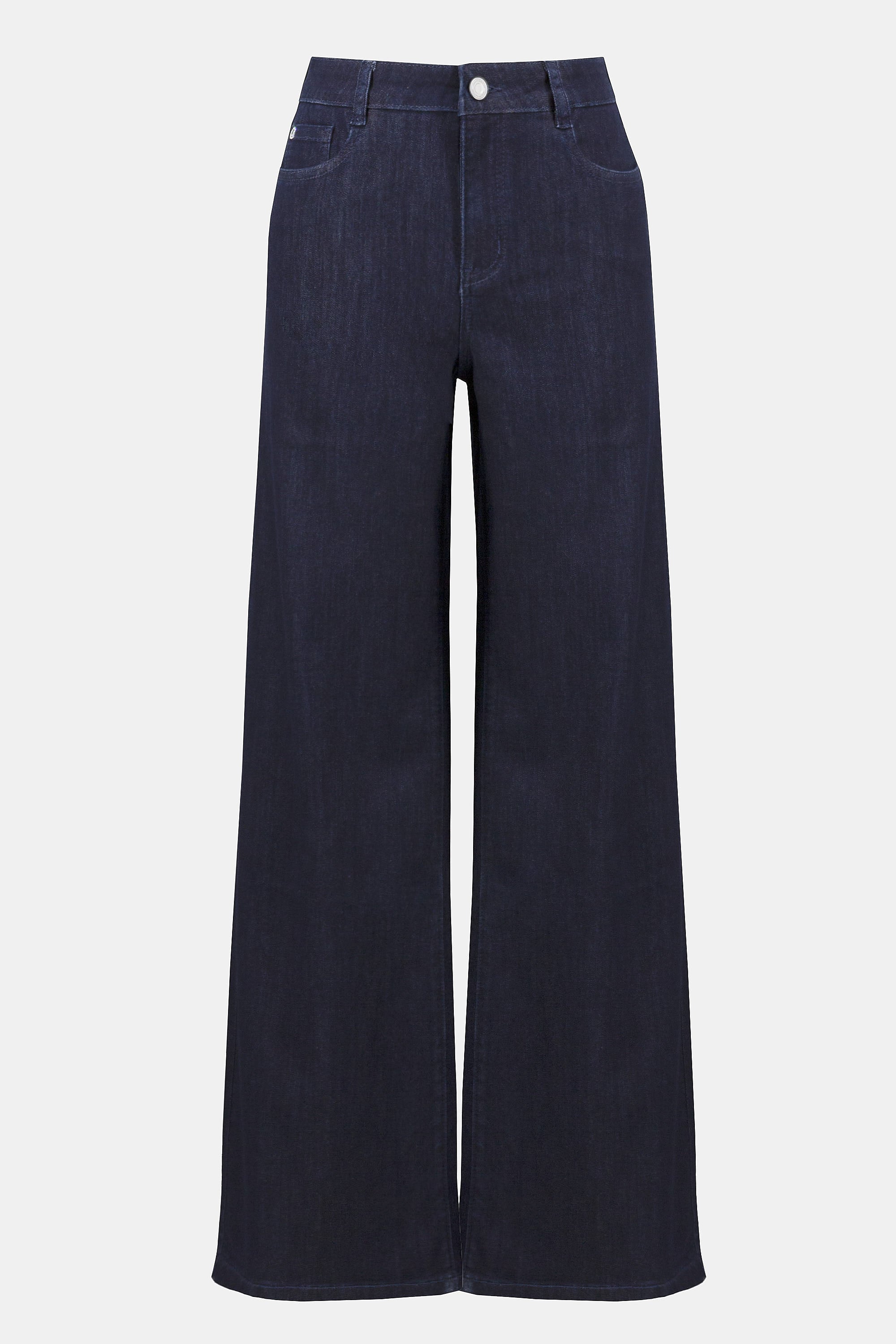 Joseph Ribkoff Goldie | Classic Wide-Leg Stretch Jeans Dark Blue