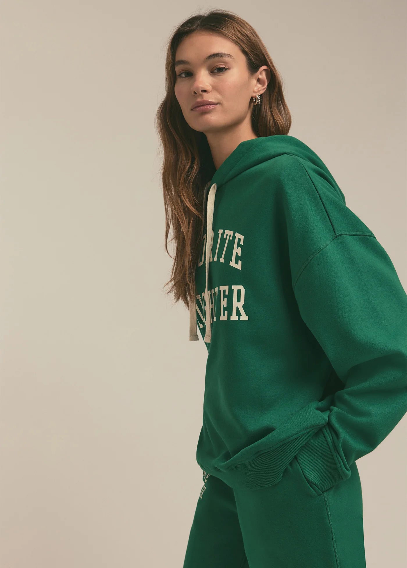 Favorite Daughter Collegiate Hoodie Emerald