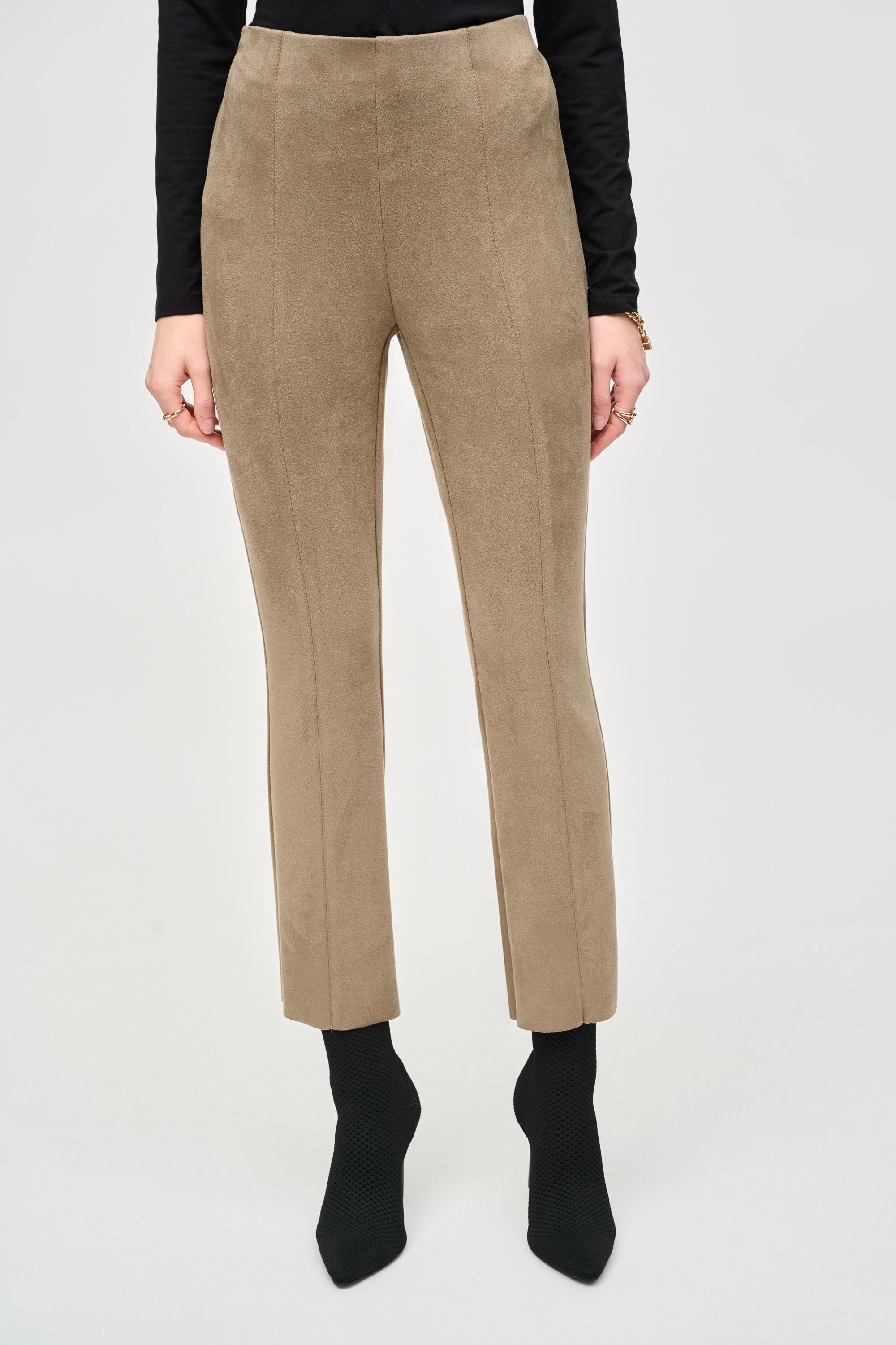 Joseph Ribkfoff Scuba Suede Flared Pants