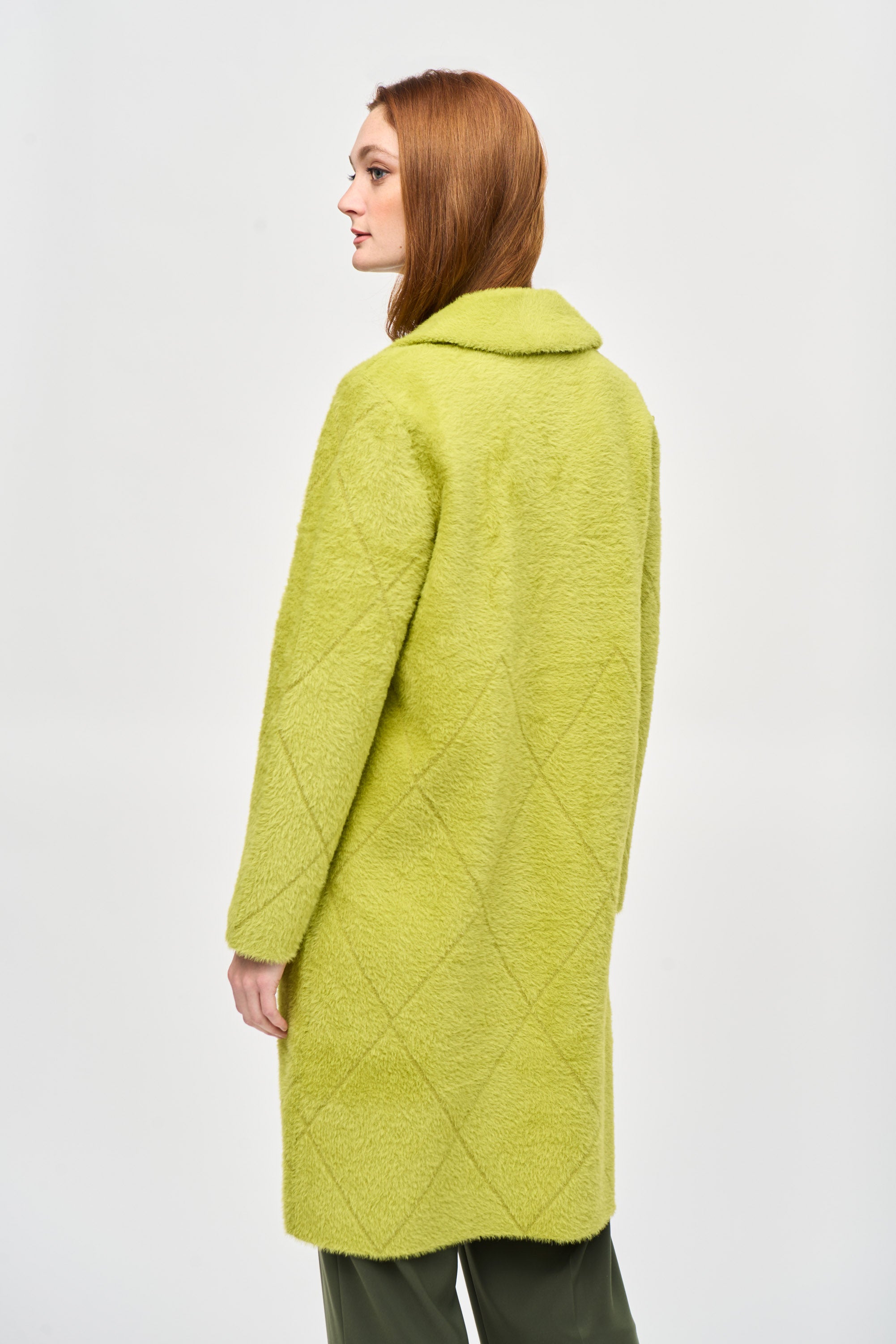 Joseph Ribkoff Notched Collar Coat Wasabi