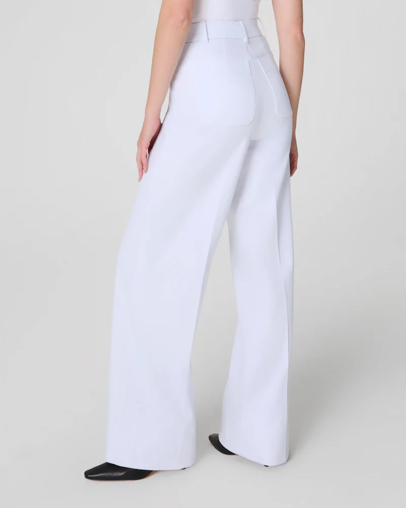 SPANXsupersmooth™ Stretch Twill Wide Leg Pant