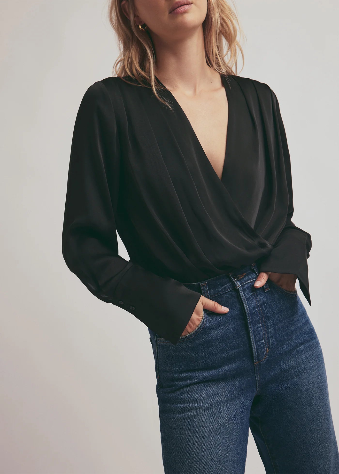 Favorite Daughter The Date Night Blouse Black