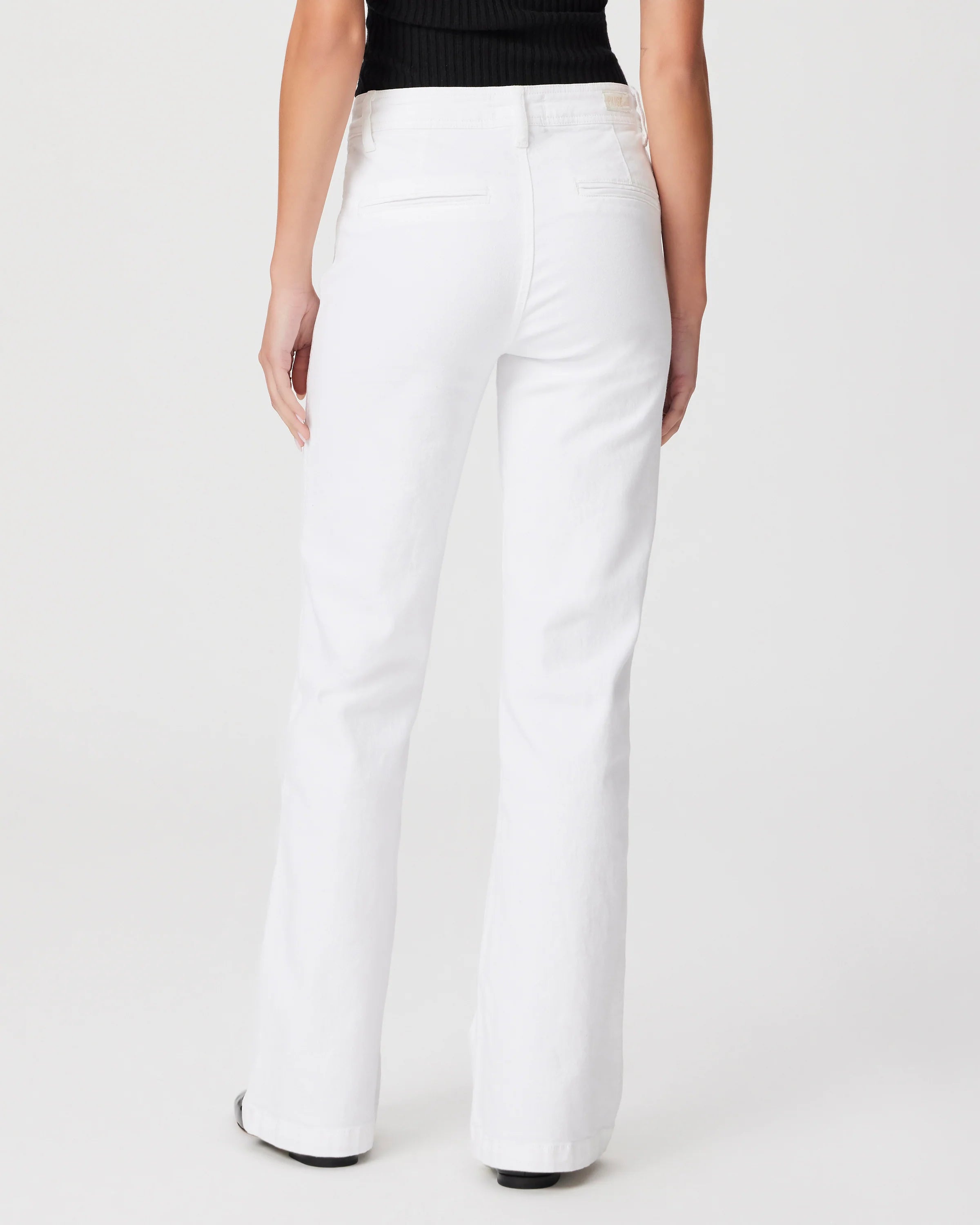 Paige Denim Leenah 32" Wide Leg Jean Crisp White