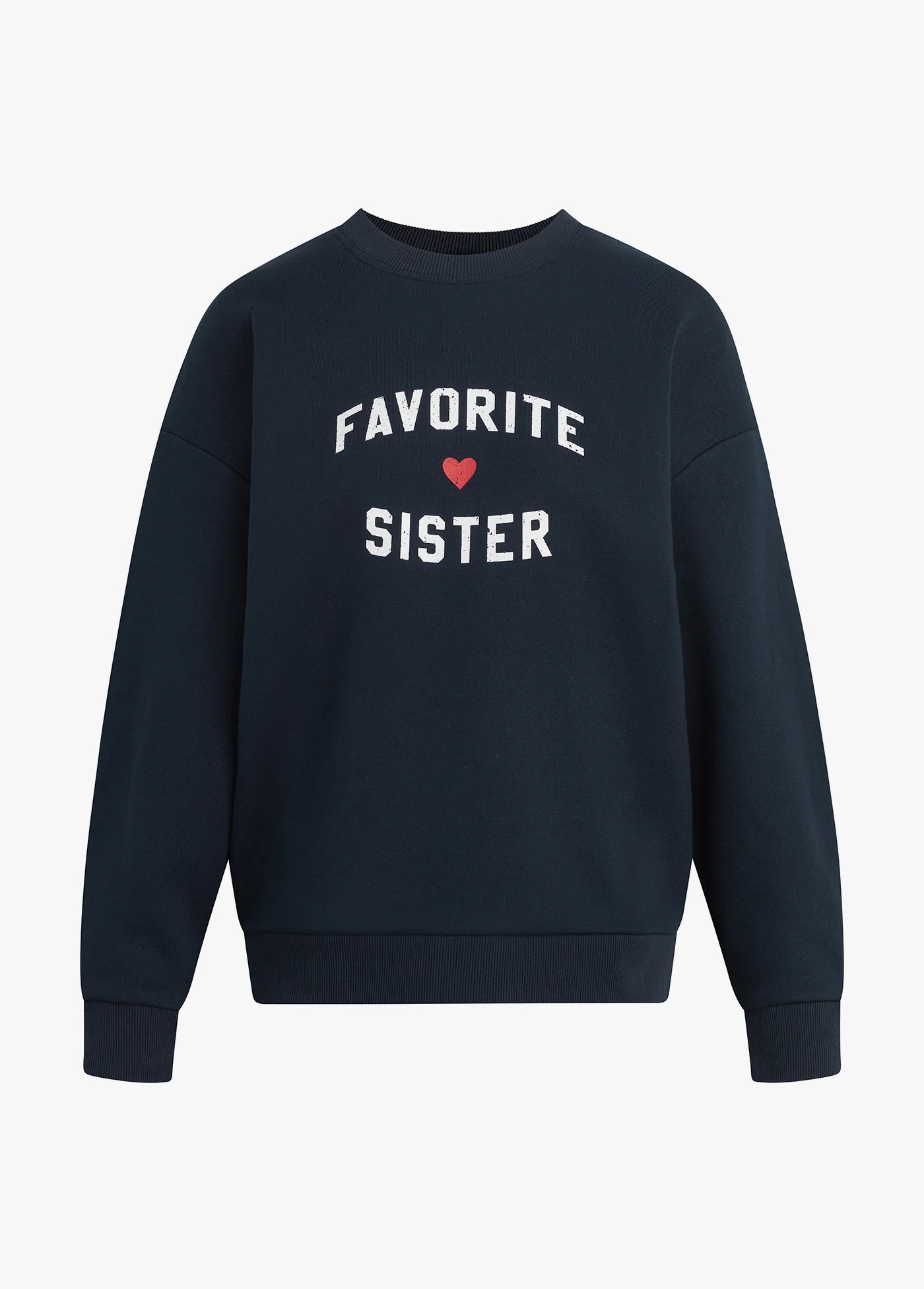 Favoite Daughter Favorite Sister Heart Logo Sweatshirt Navy