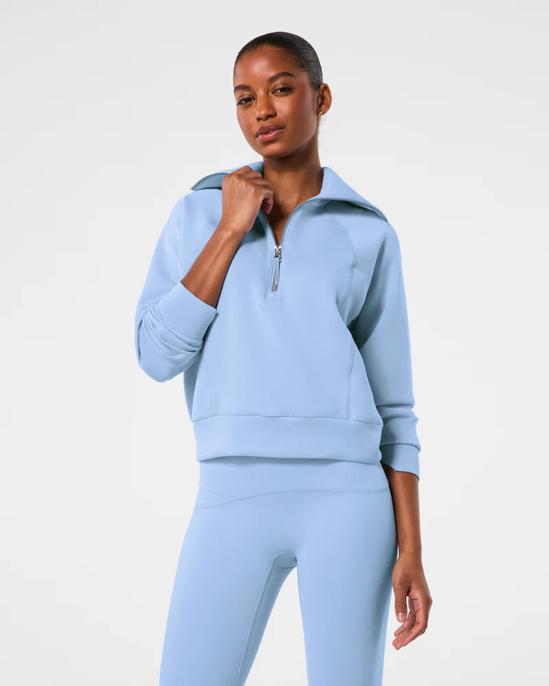 SPANX® AirEssentials Half Zip Hydrangea