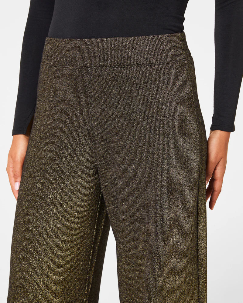 SPANX® AirEssentials Wide Leg Pant Gold Shimmer