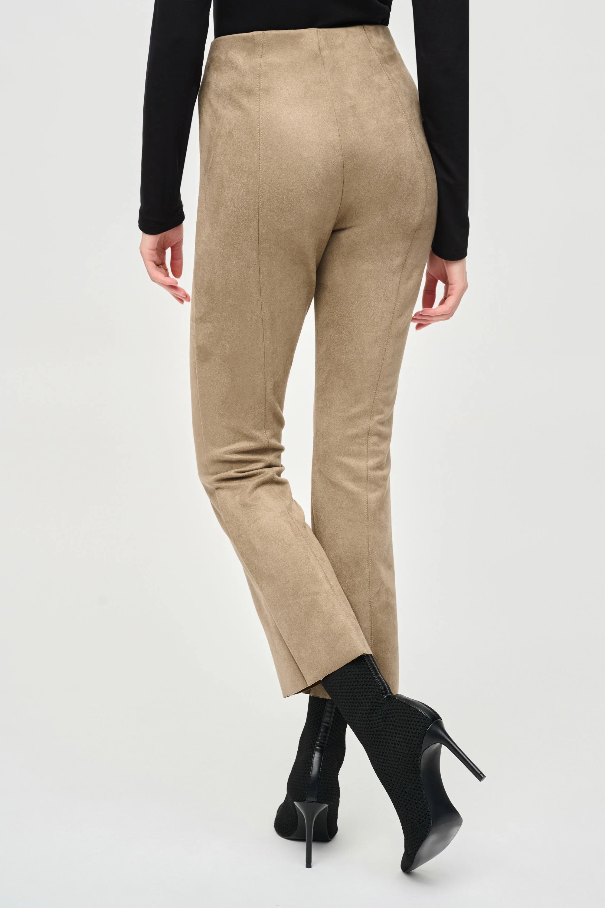 Joseph Ribkfoff Scuba Suede Flared Pants