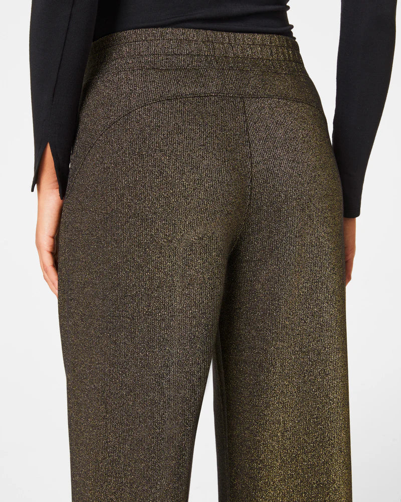 SPANX® AirEssentials Wide Leg Pant Gold Shimmer