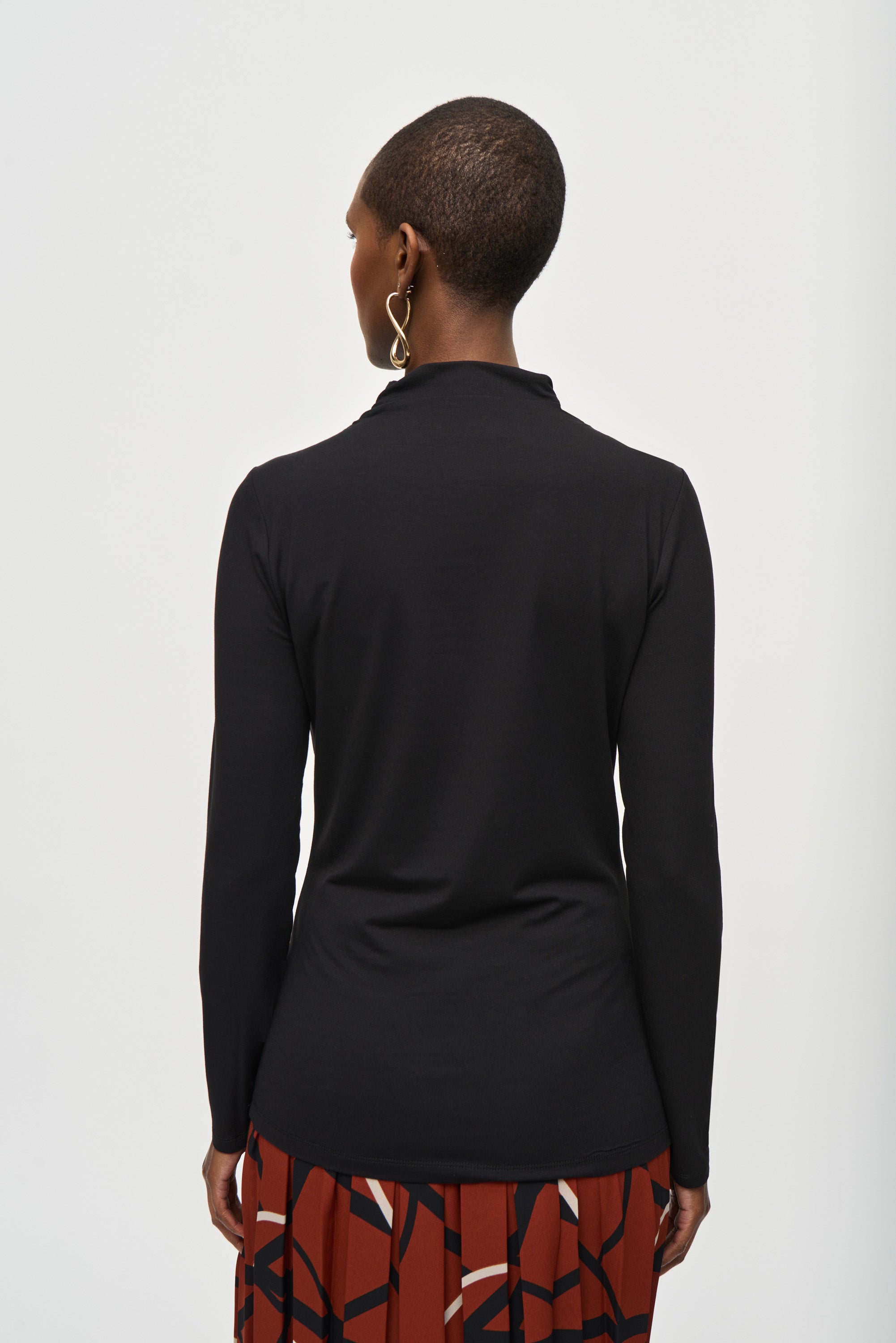 Joseph Ribkoff Rayon Jersey Fitted Turtleneck