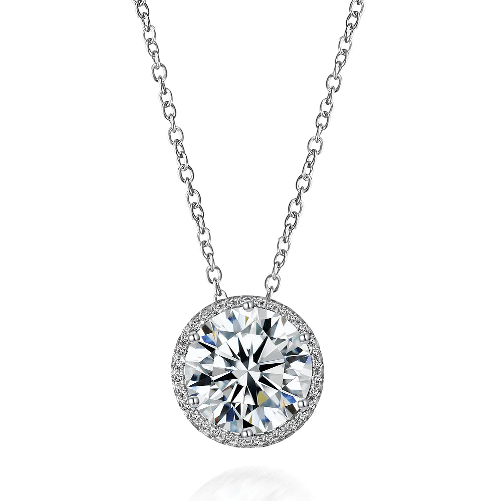 Anna Zuckerman Perfect Halo 5 Carat Diamond Crystalline Necklace