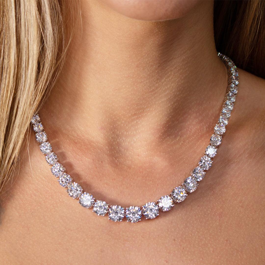 Anna Zuckerman Perfect Riviera Diamond Crystalline Necklace