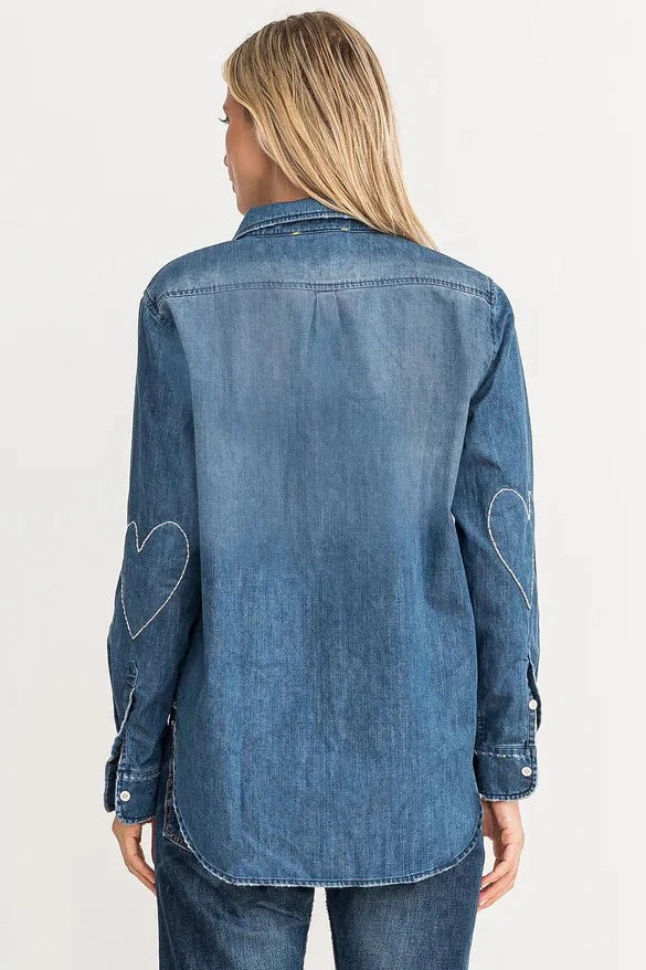 Kerri Rosenthal Denim Shirt Lightweight