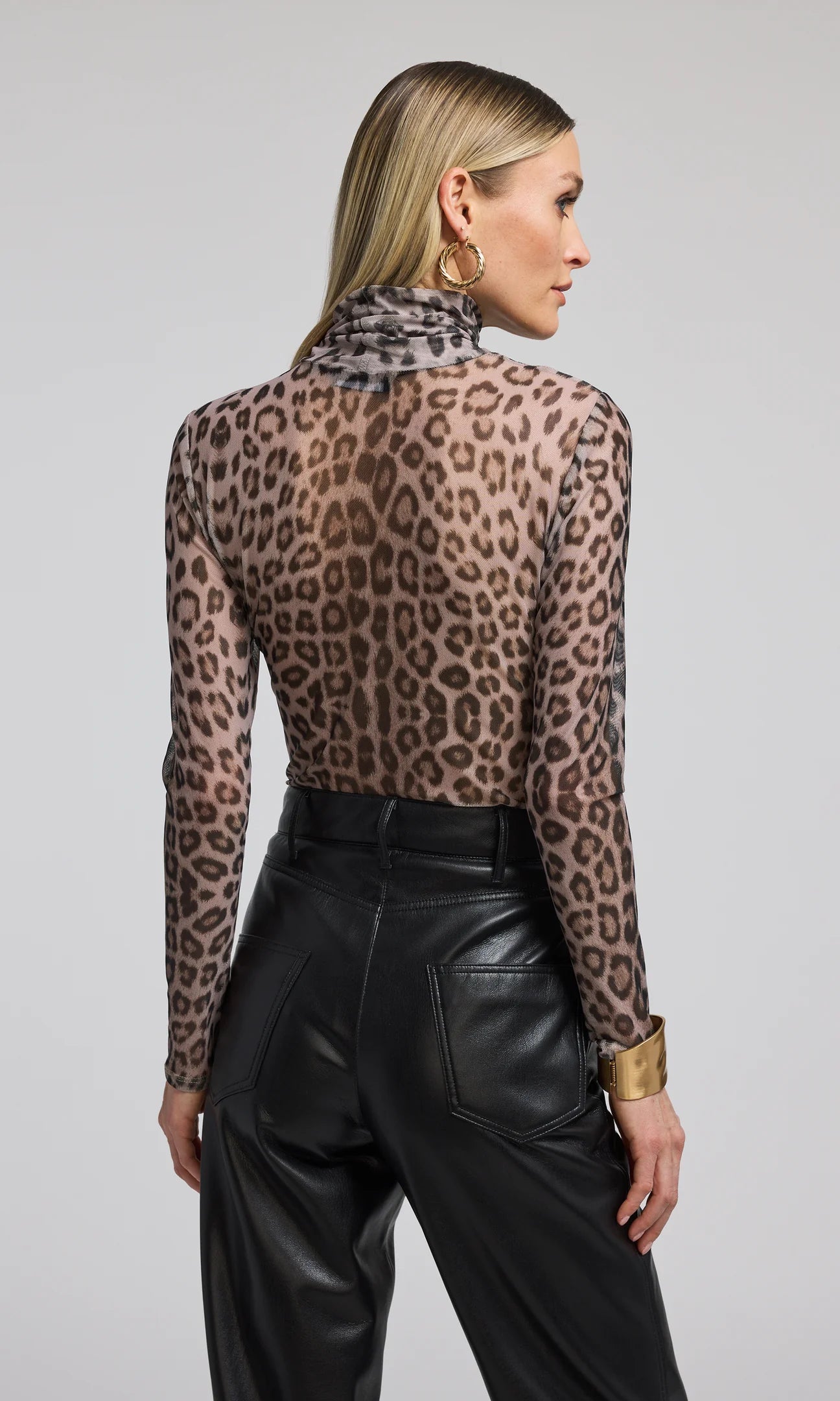 Generation Love Tyla Leo Mesh Top Leopard