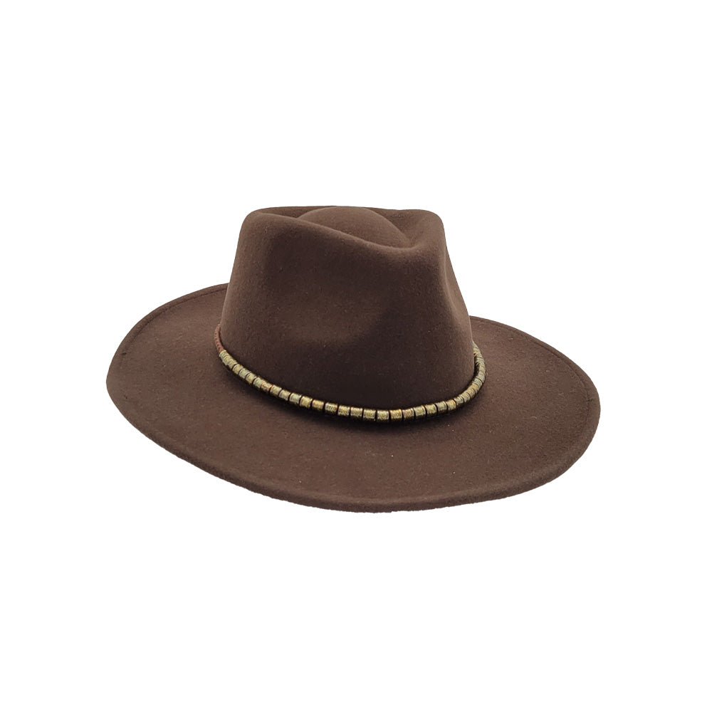 Physician Endorsed Blaze Brown Felt Fedora Hat