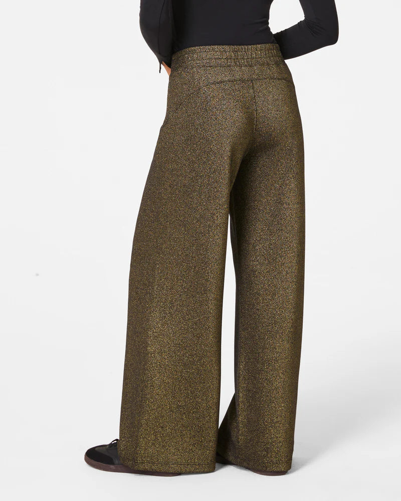 SPANX® AirEssentials Wide Leg Pant Gold Shimmer