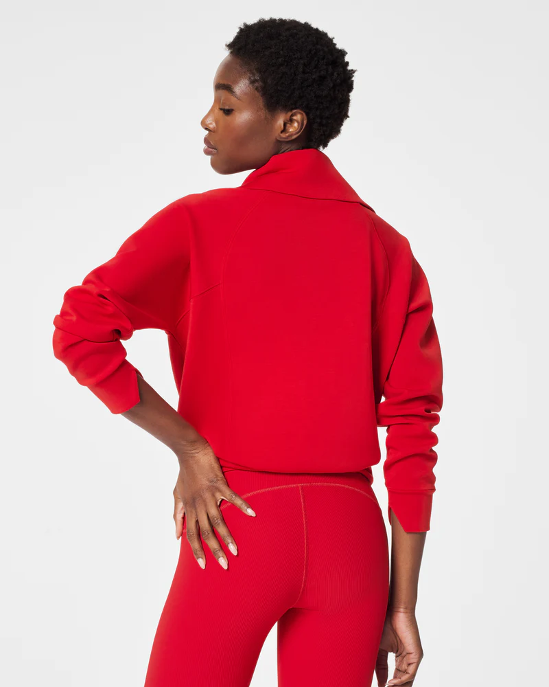 SPANX® AirEssentials Half Zip Red