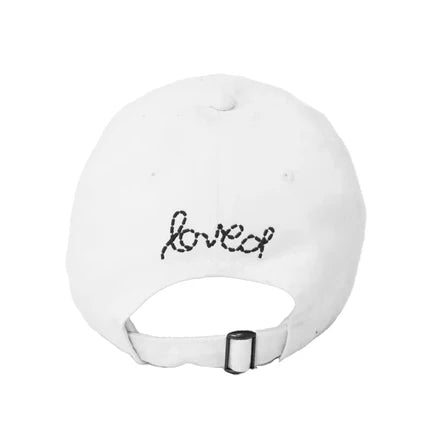 Kerri Rosenthal Baseball Hat Heart Patch White/Black