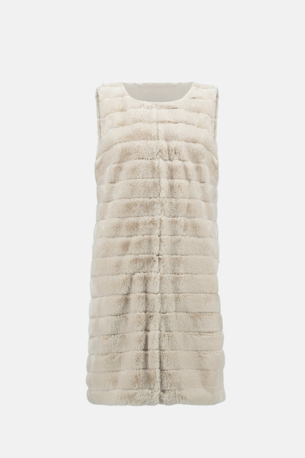 Joseph Ribkoff Faux Fur Sleeveless Vest
