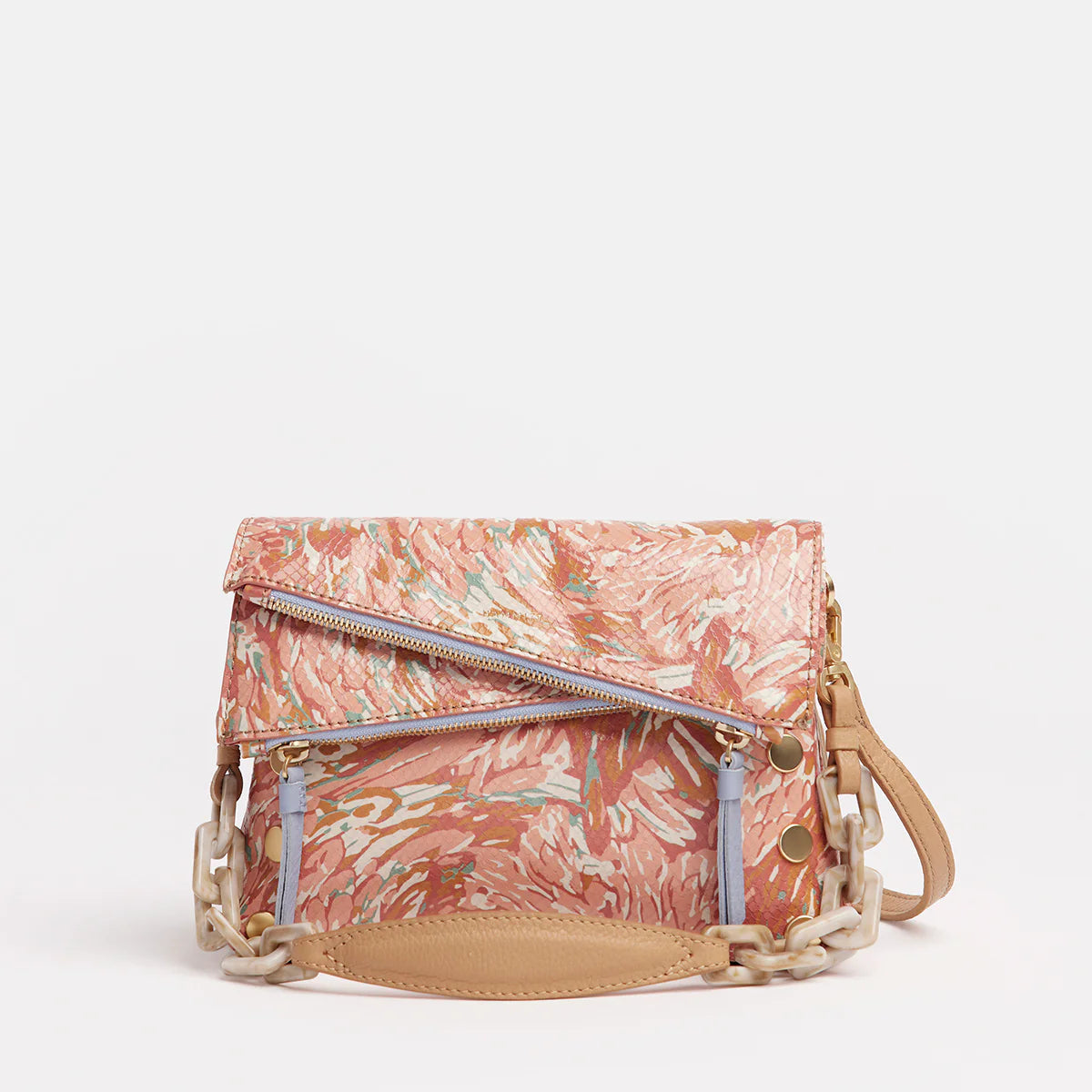 La Regale Floral Detail Snakeskin Embossed Bag