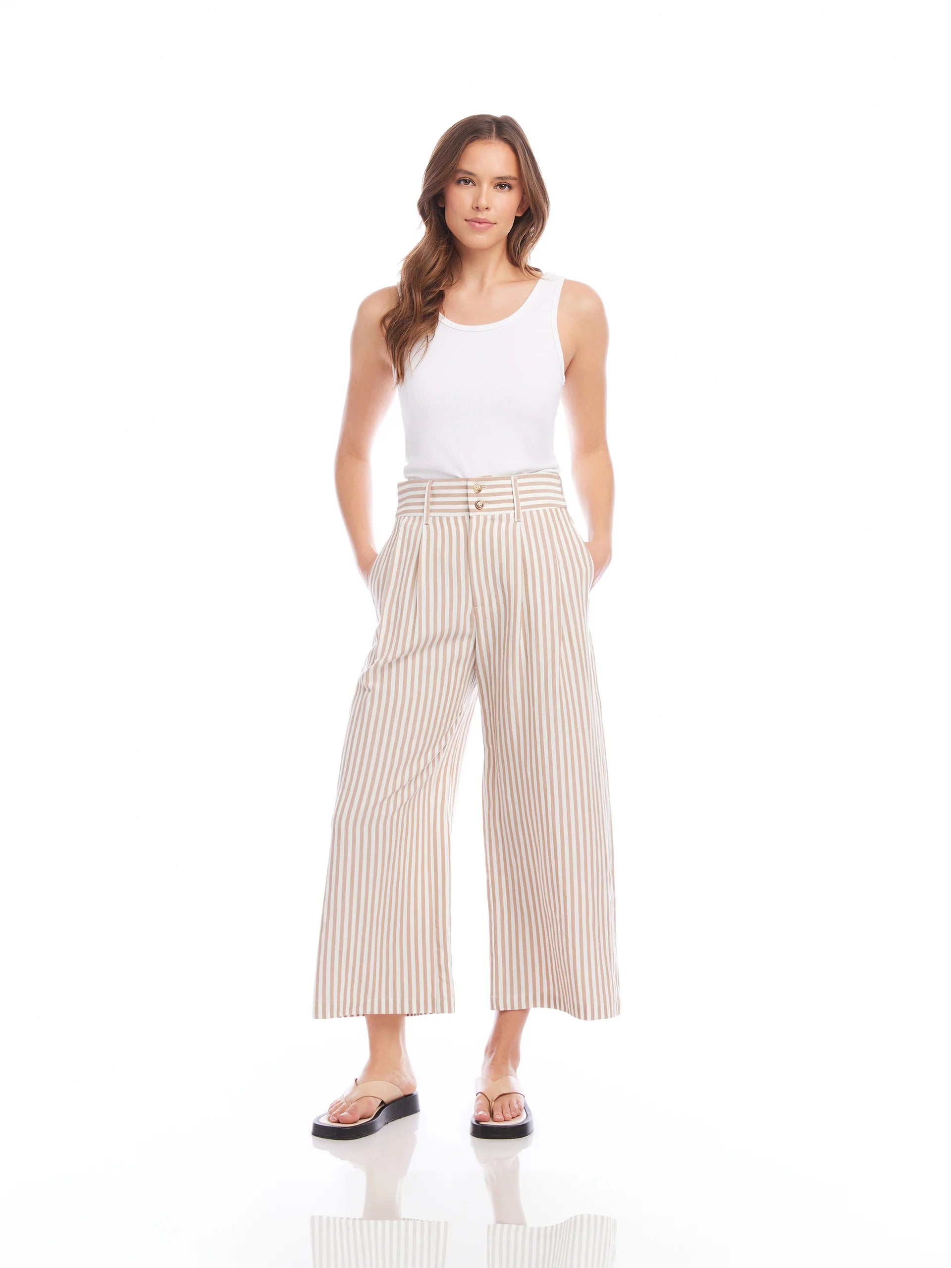 Fifteen Twenty Sadie Striped Linen Trousers