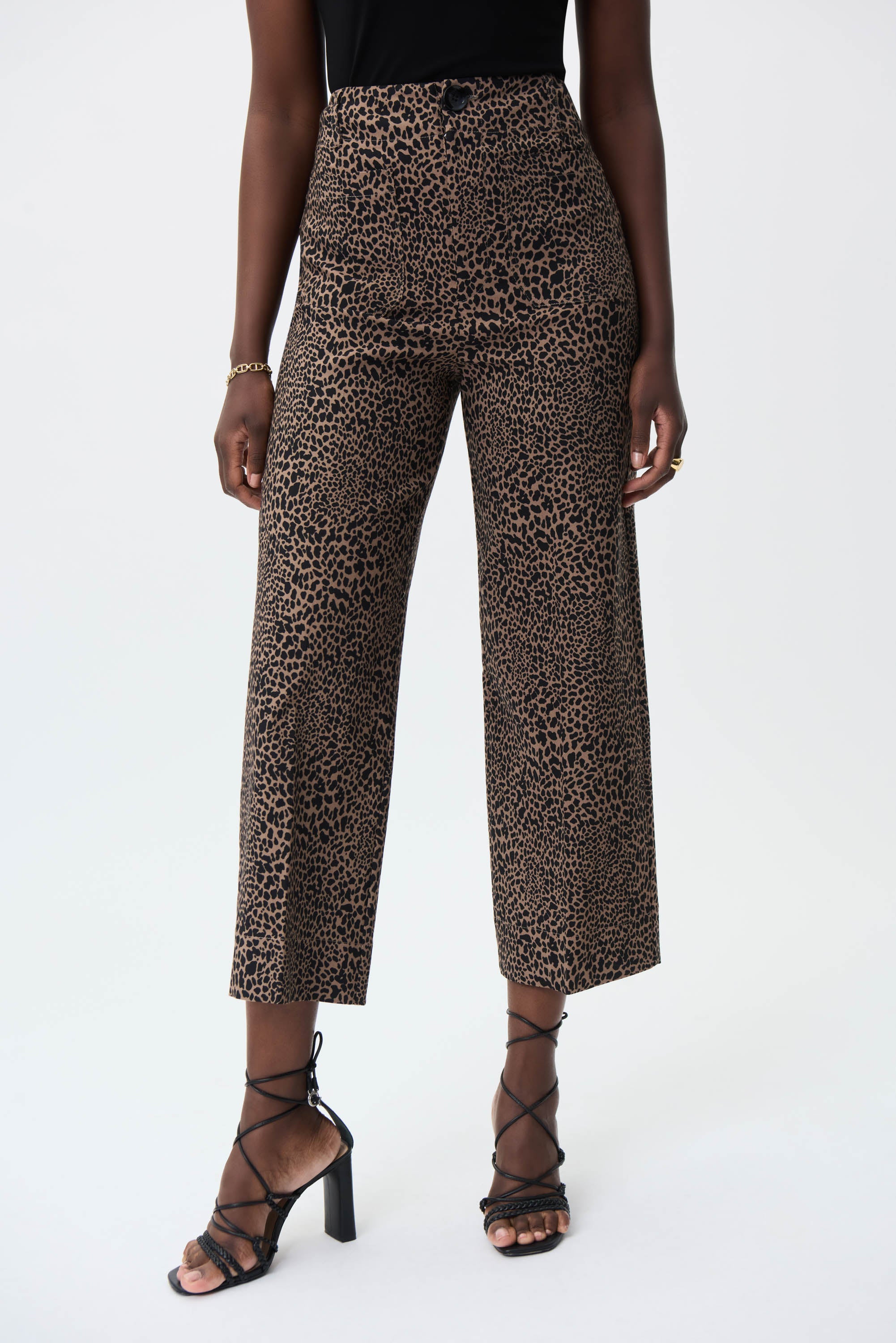 Joseph Ribkoff Animal Print Wide Leg Pant