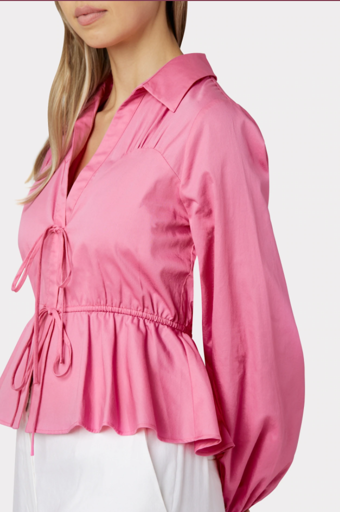 Milly Brandy Poplin Top Peony – Juliana's Boutique SF